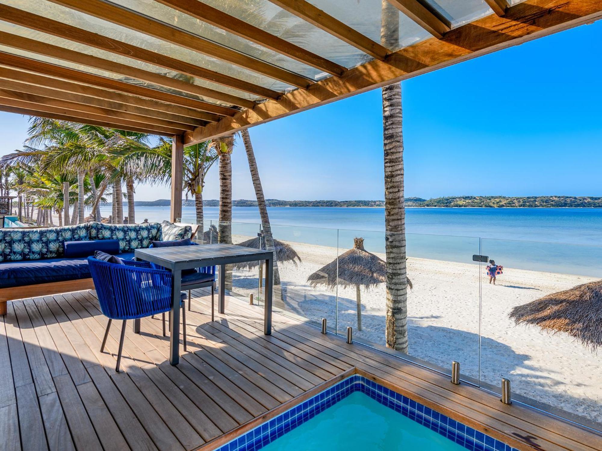 San Martinho Hotel Vila Praia Do Bilene Rom bilde